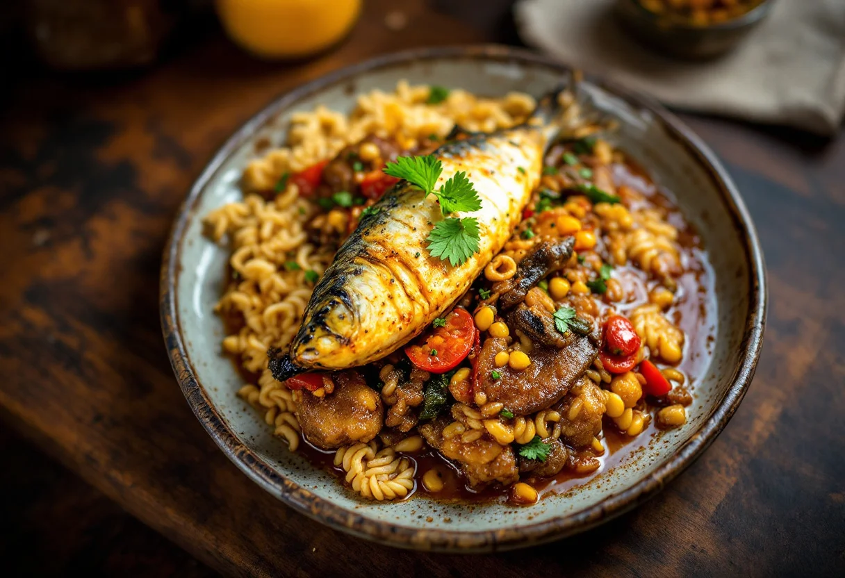 A photo of Encebollado, a fish dish from Ecuador