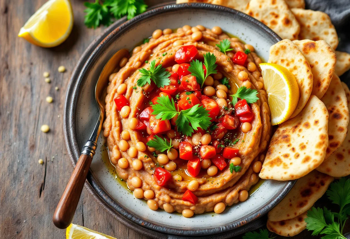 A photo of Ful Medames, a legumes dish from Sudan
