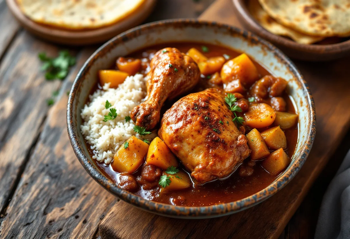 A photo of Pepián, a meat dish from Guatemala
