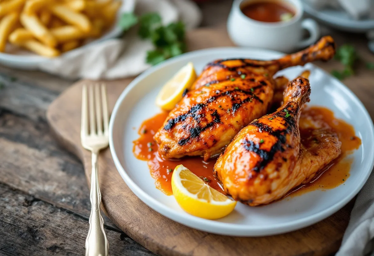 A photo of Piri Piri Chicken, a meat dish from Mozambique